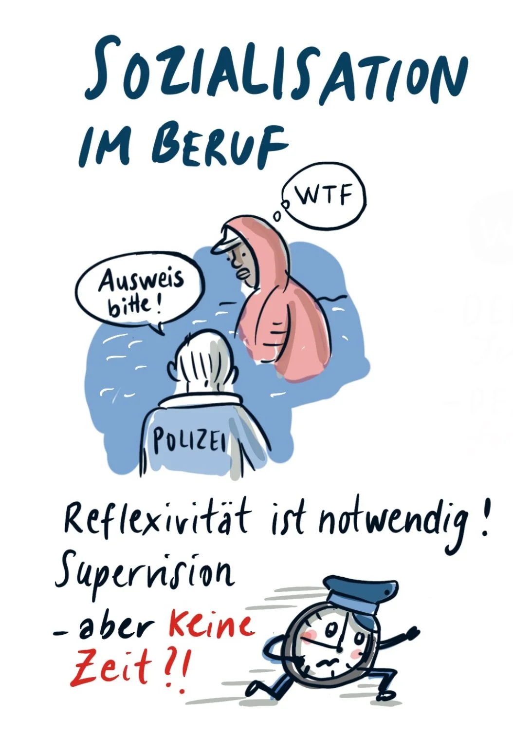 Polizeipräsidium Rostock_Podiumsdiskussion_Graphic Recording digital_Jessica Frische