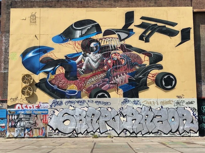 NDSM graffiti - race car with organs.jpeg