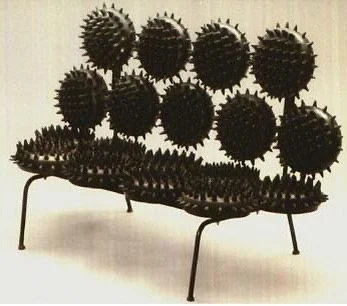 &lsquo;Sofa Sticky Marshmallow&rsquo; by Craig Morrison made from lacquered tubular steel and latex.