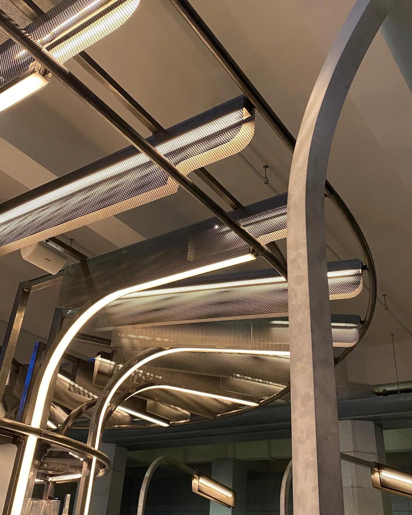 Our latest design and build project via @buildandform. Custom steel turbine bar for a new local venue in London.