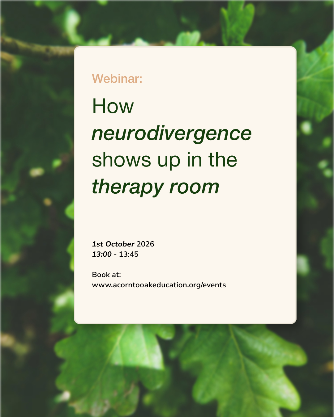 How neurodivergence shows up in the therapy room 