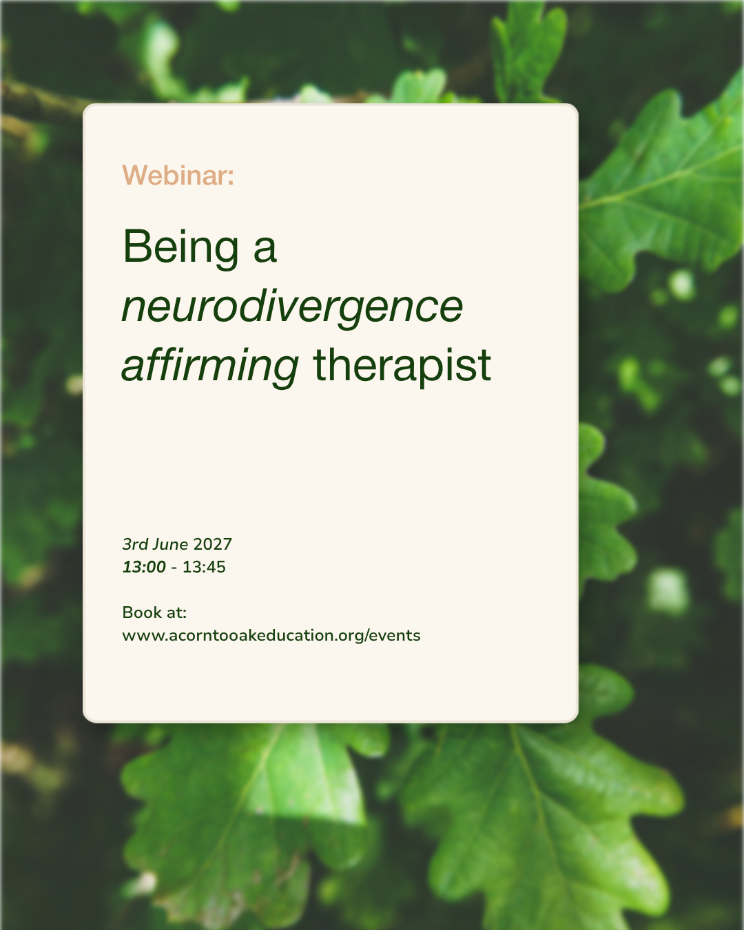 Being a neurodivergence affirming therapist 