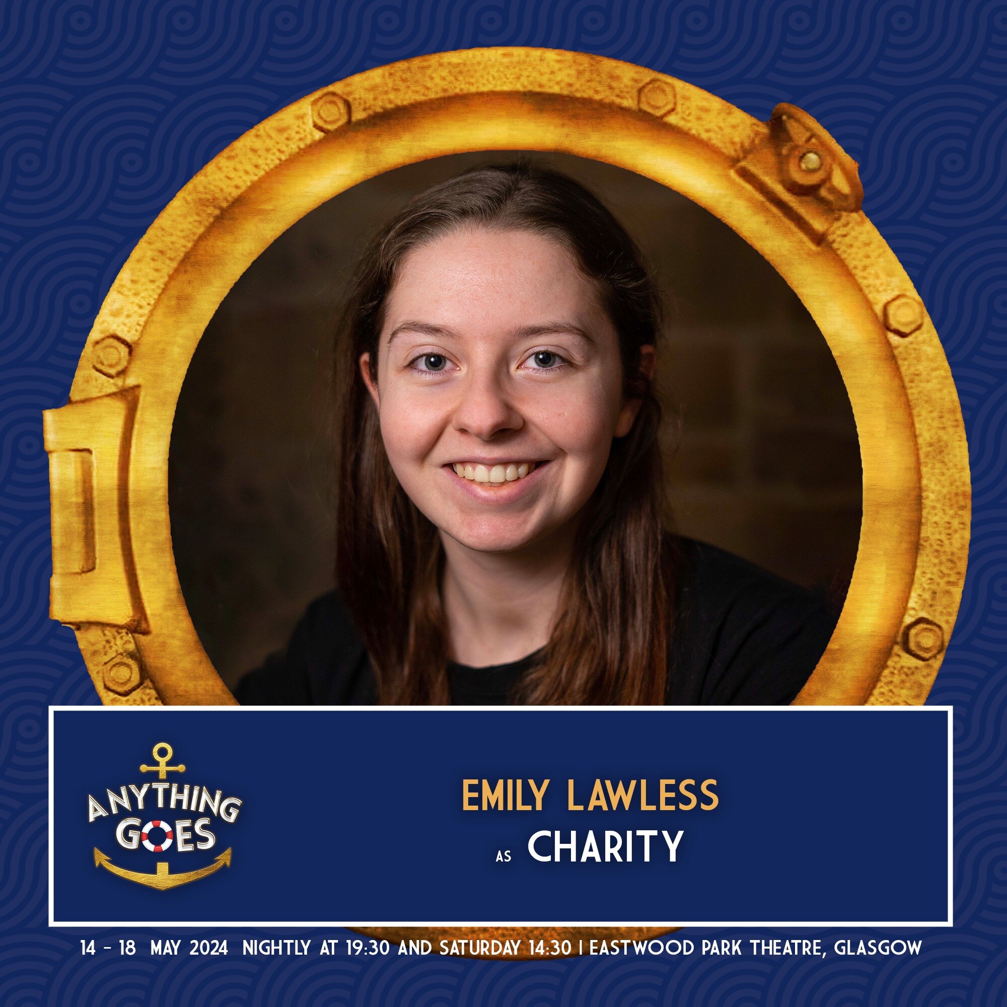 😇🪽 Our next angel is Charity. She's looking for a millionaire because her college degree didn&rsquo;t pay as much as her legs do. Charity is played by Emily Lawless. 

🎟️ Don't miss the boat - get your tickets today from www.runwaytheatre.co.uk/ti