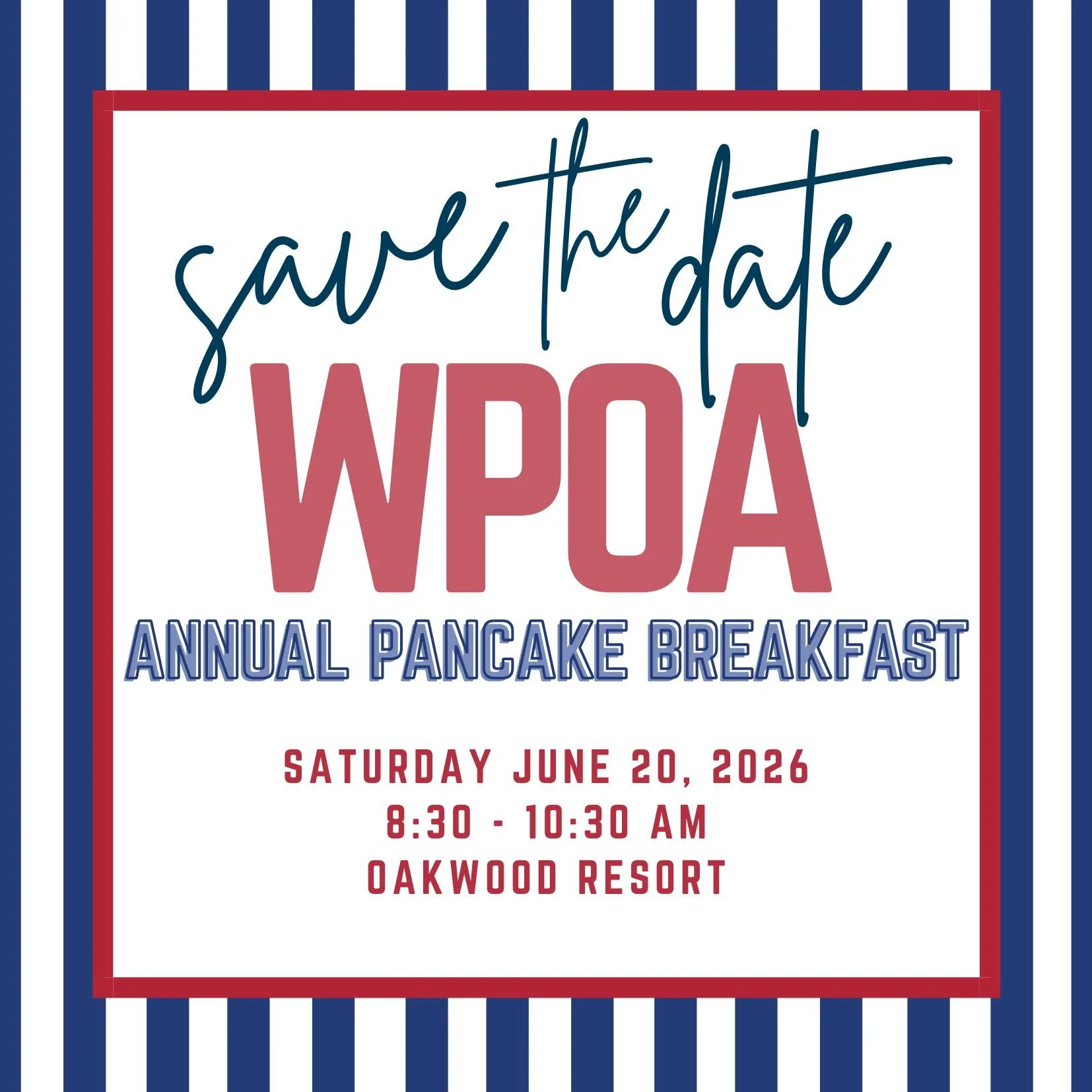 WPOA Annual Pancake Breakfast