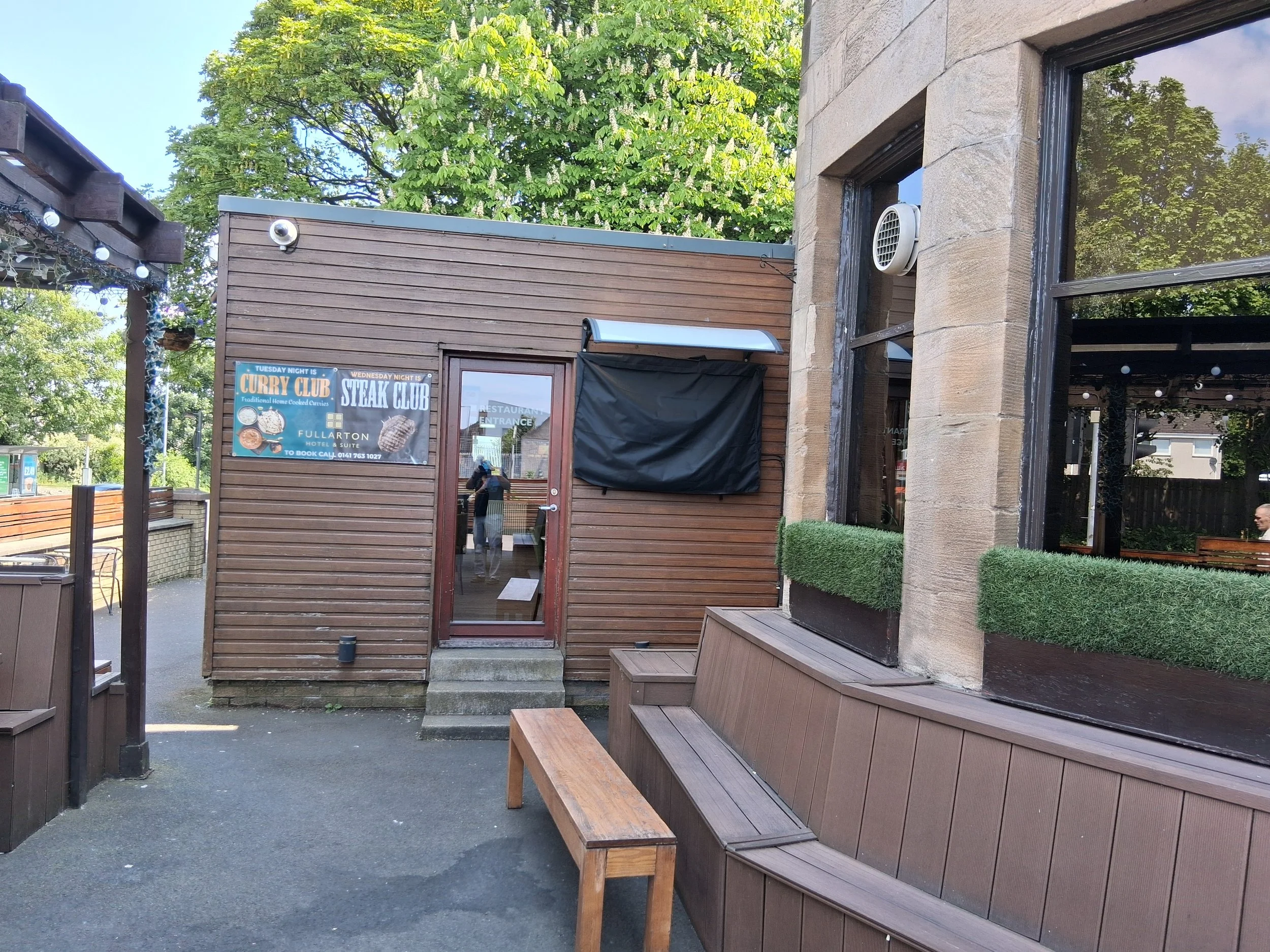 Fullarton Hotel, Glasgow - entrance to restaurant