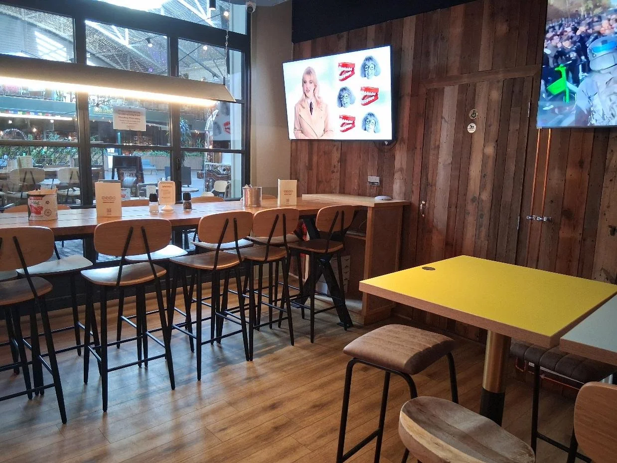 Sano, Glasgow - seating at rear looking over Fruitmarket