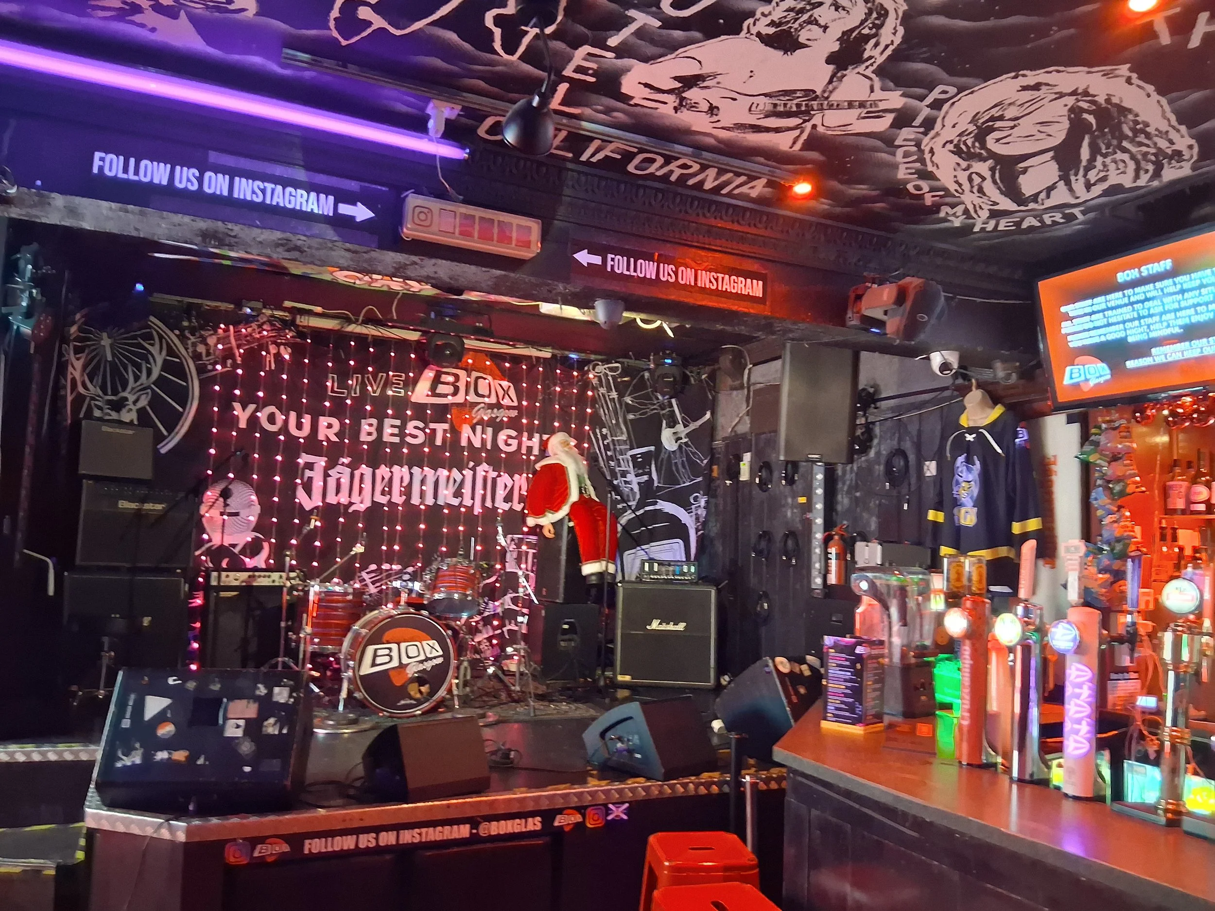 Box, Glasgow - stage