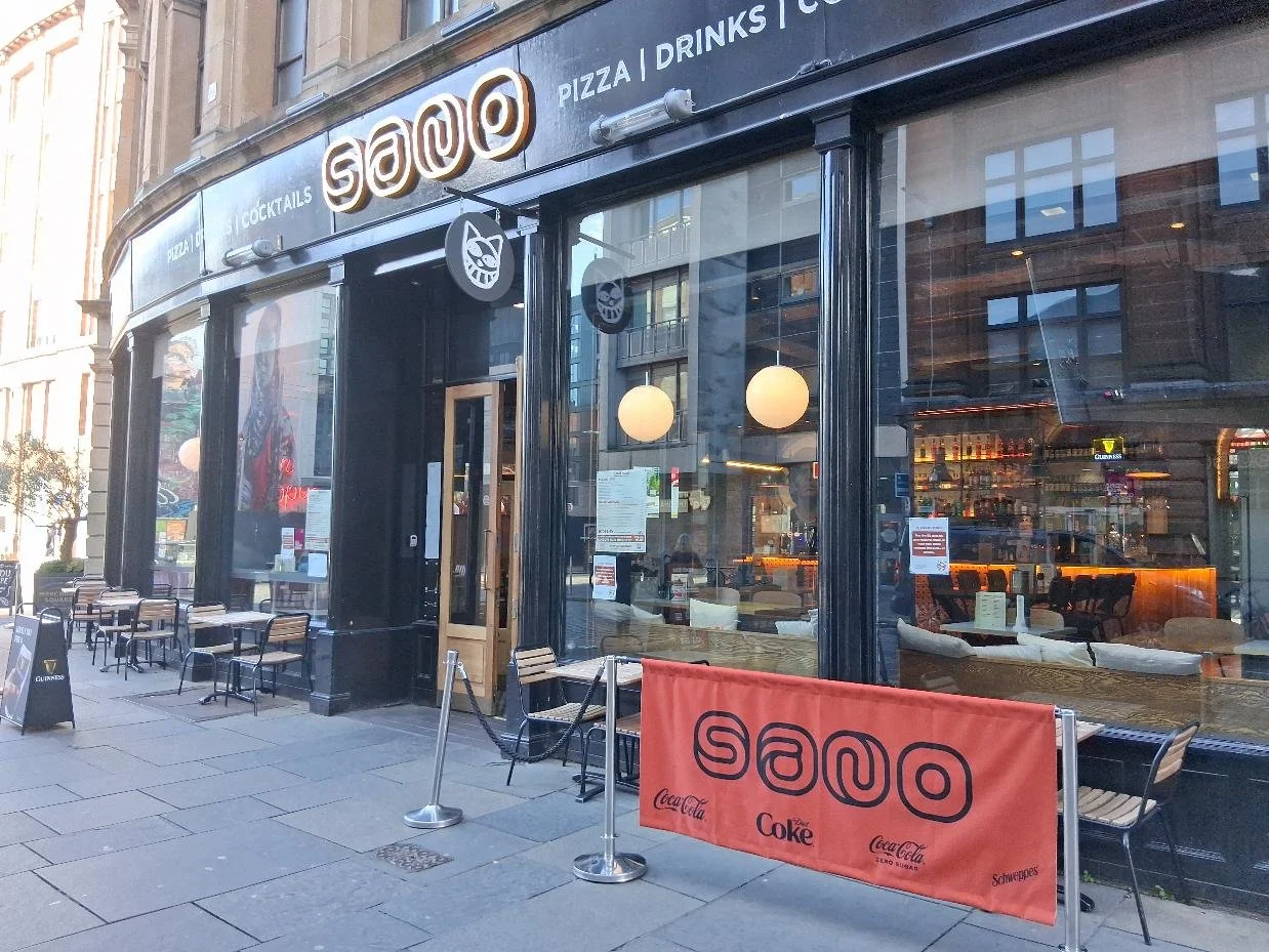 Sano, Glasgow - real outdoor seating