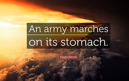 An Army Marches on Its Stomach
