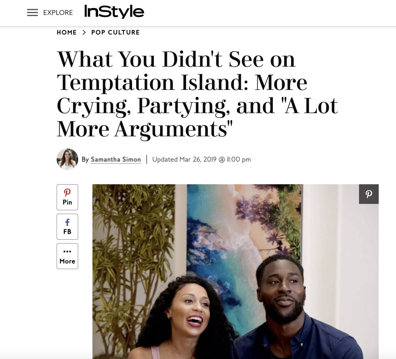 Interview with Shari Ligons and Javen Butler from Temptation Island