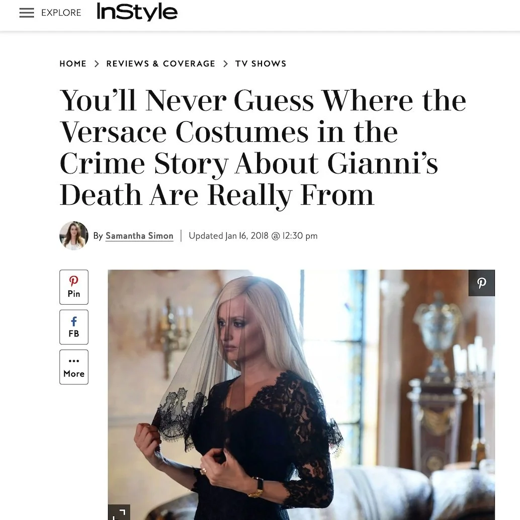 You'll never guess where the Versace costumes in the crime story about Gianni's Death are really from
