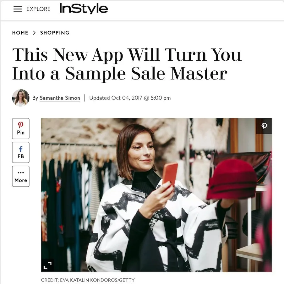 This new app will turn you into a sample sale master