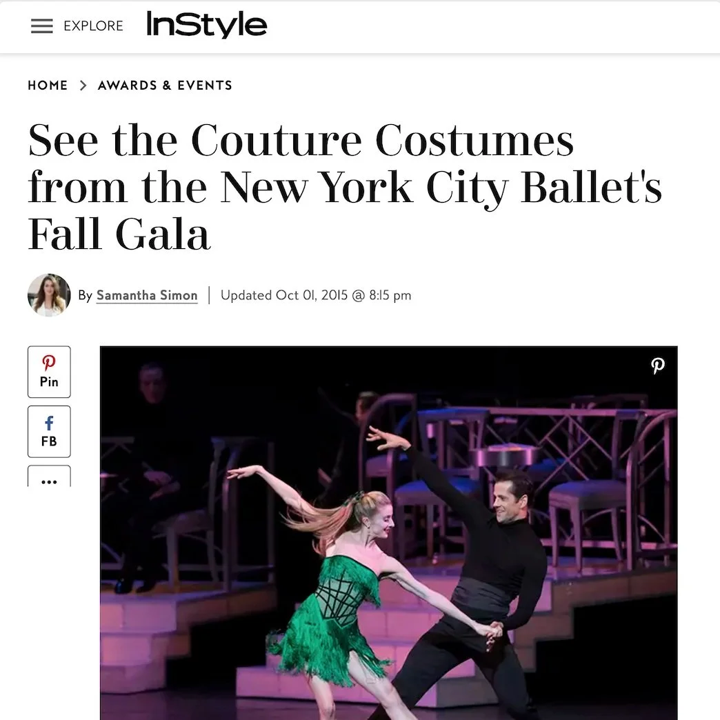 See the couture costumes from the New York City Ballet's fall gala