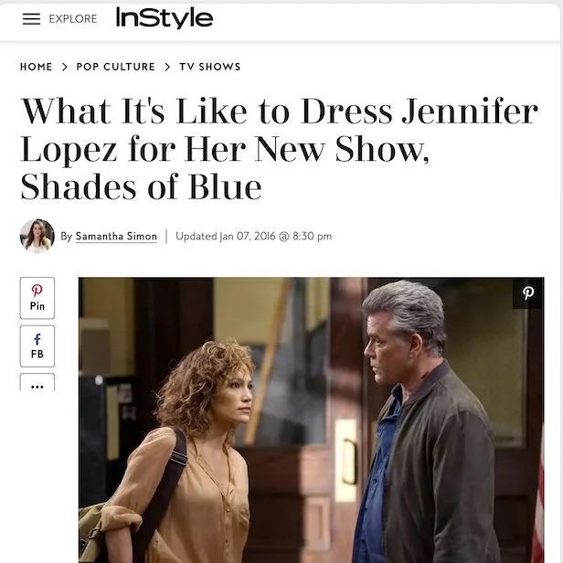 What it's like to dress Jennifer Lopez for her new show, Shades of Blue