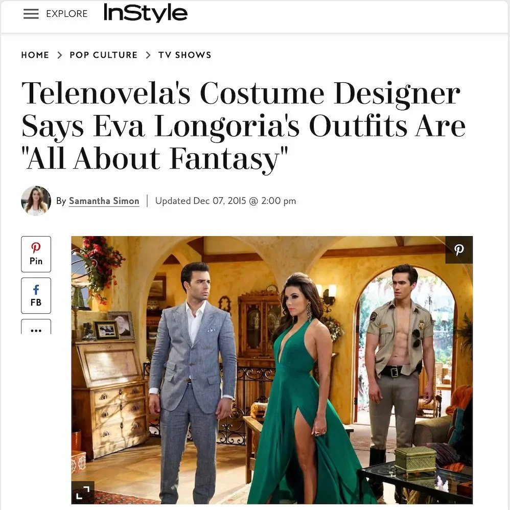 Telenovela's costume designer says Eva Longoria's outfits are "all about fantasy" 