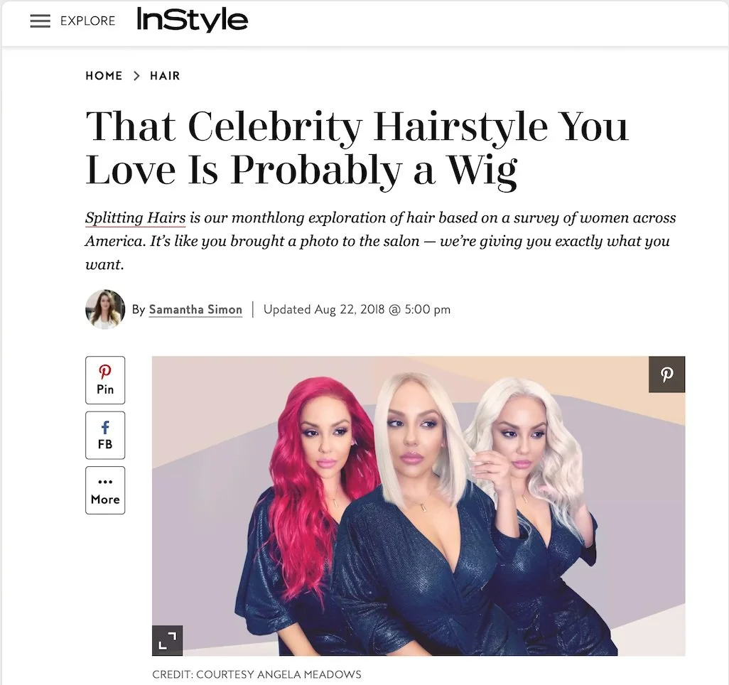 That celebrity hairstyle you love is probably a wig