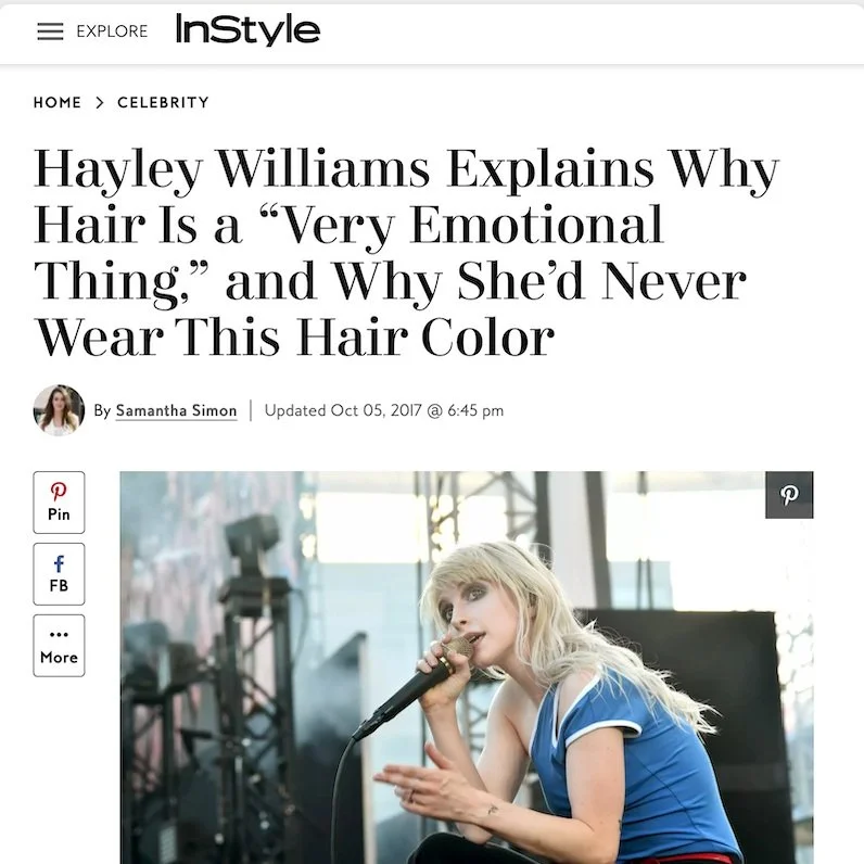 Hayley Williams explains why hair is a "very emotional thing," and why she'd never wear this hair color