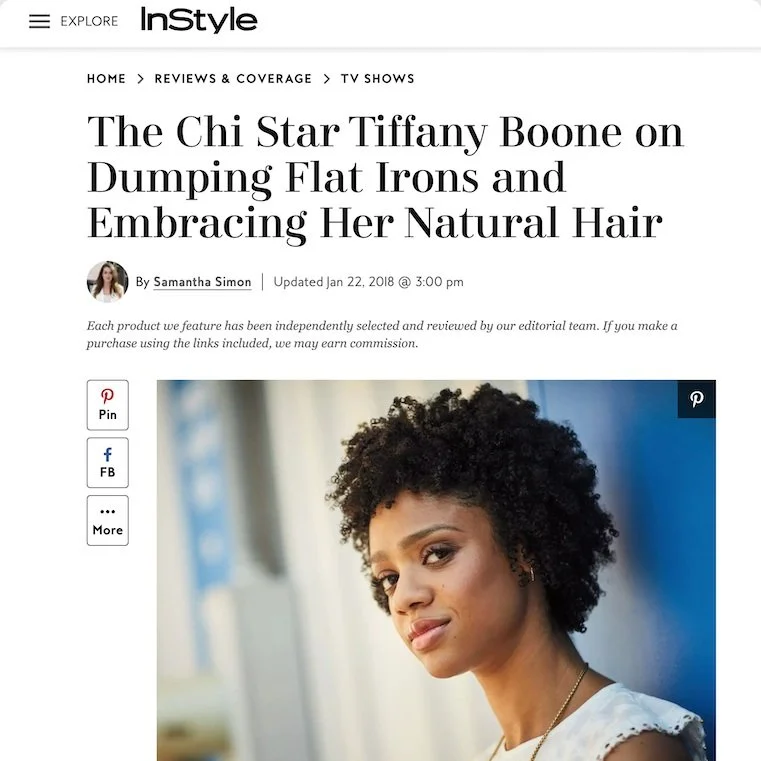 The Chi star Tiffany Boone on dumping flat irons and embracing her natural hair