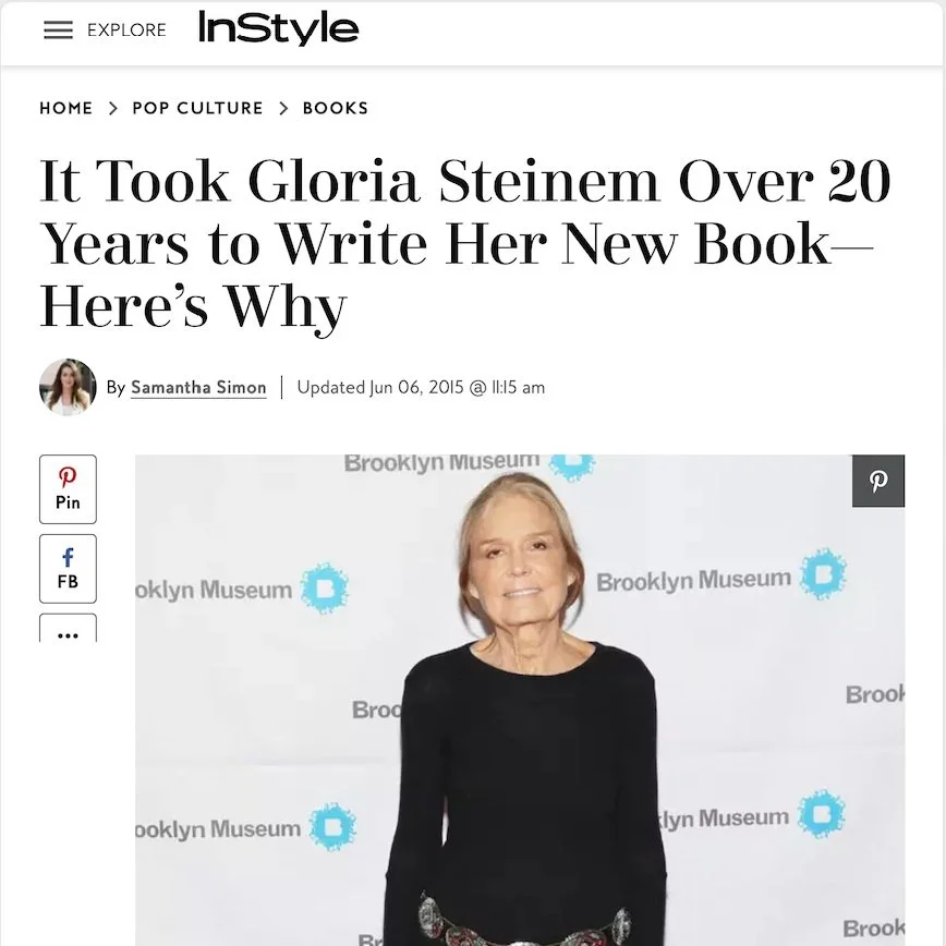 Gloria Steinem discusses her new book
