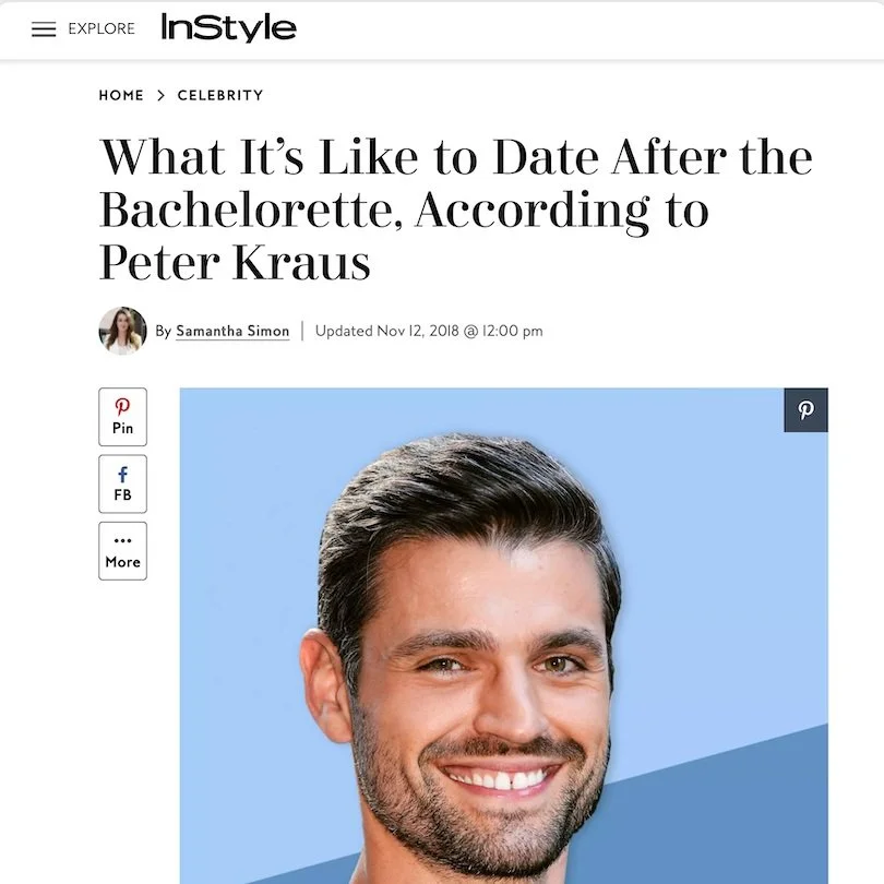 Peter Kraus on dating after The Bachelorette