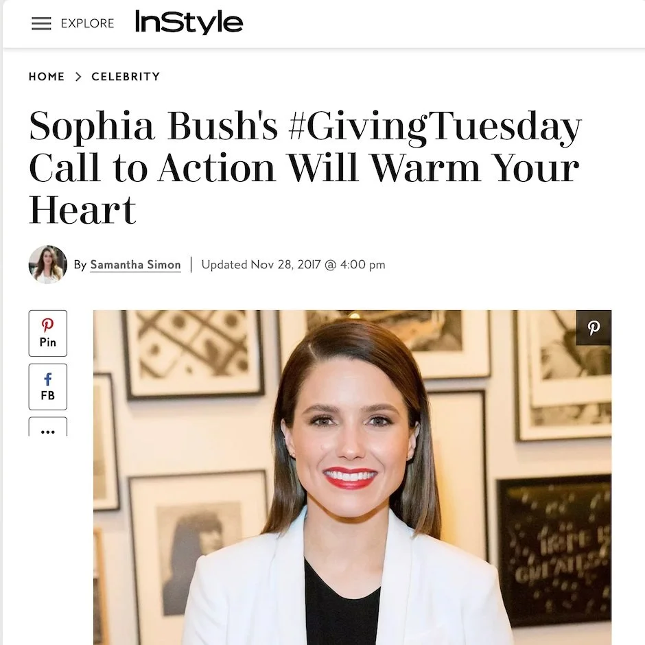 Sophia Bush on Giving Tuesday