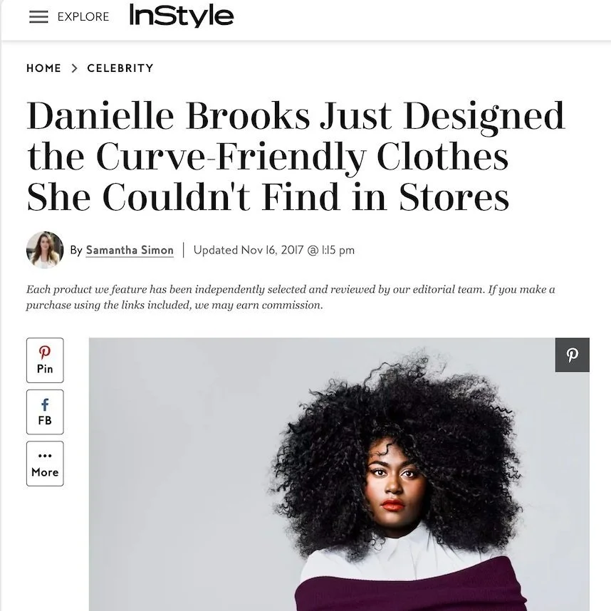 Danielle Brooks just designed the curve-friendly clothes she couldn't find in stores