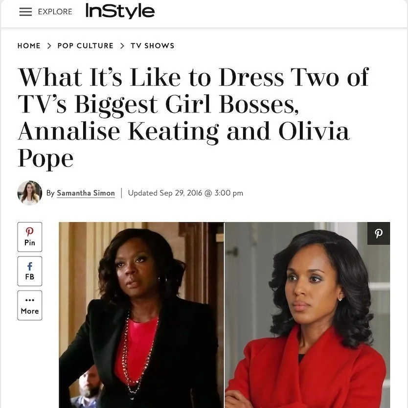 What it's like to dress two of TV's biggest girl bosses, Annalise Keating and Olivia Pope