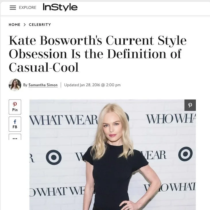 Kate Bosworth's current style obsession is the definition of casual-cool