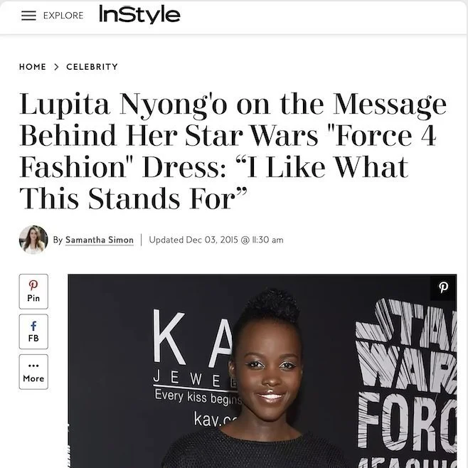 Lupito Nyong'o on the message behind her Star Wars 'Force 4 Fashion' dress: "I like what this stands for" 