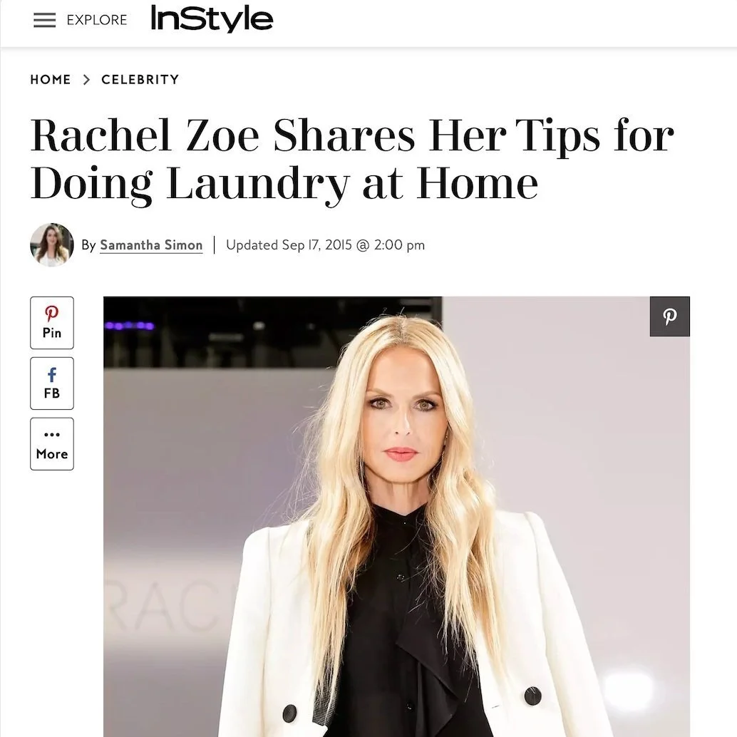 Rachel Zoe shares her tips for doing laundry at home