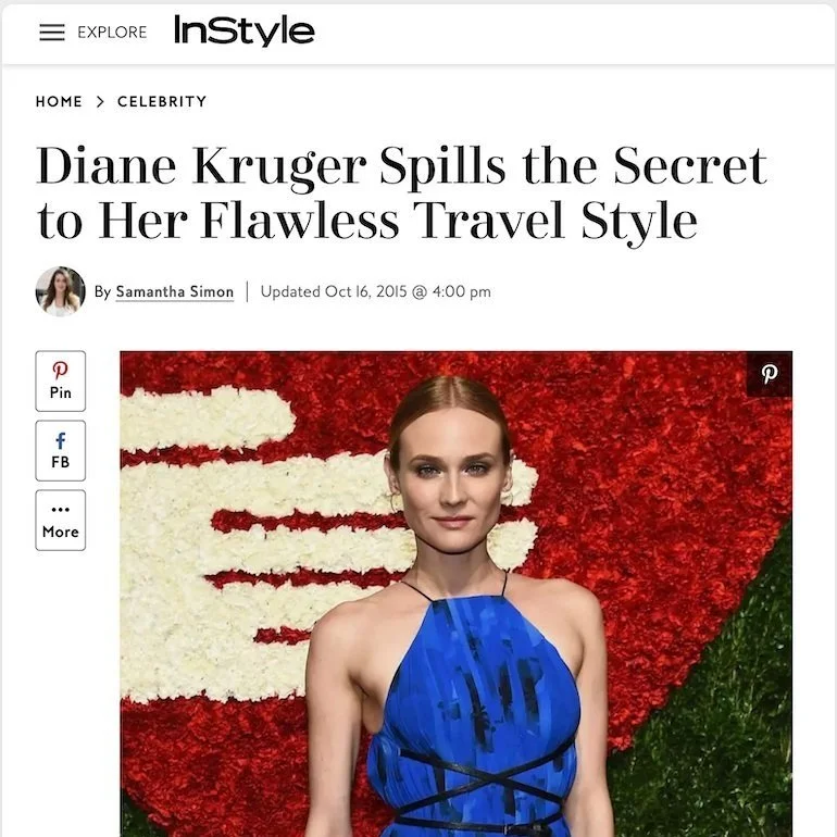 Diane Kruger spills the secret to her flawless travel style