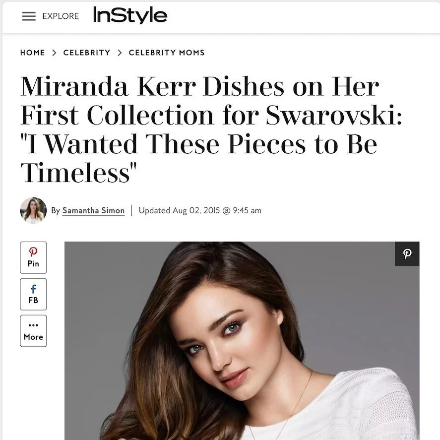 Miranda Kerr dishes on her first collection for Swarovski: "I wanted these pieces to be timeless" 