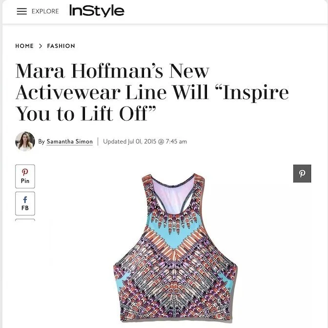 Mara Hoffman's New Activewear line will "inspire you to lift off" 