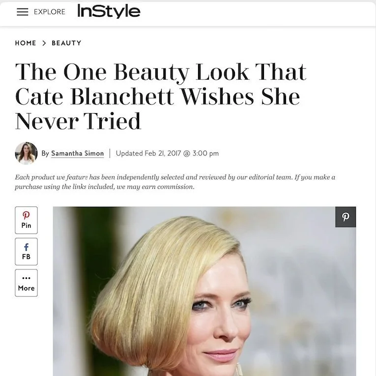 The one beauty look that Cate Blanchett wishes she never tried