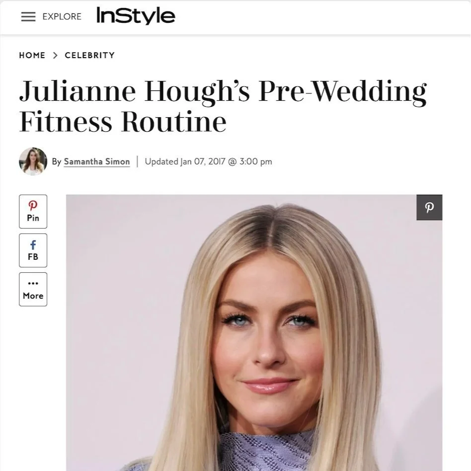 Julianne Hough's pre-wedding fitness routine