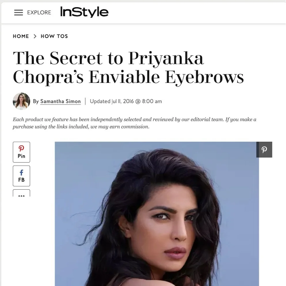 The secret to Priyanka Chopra's Enviable Eyebrows