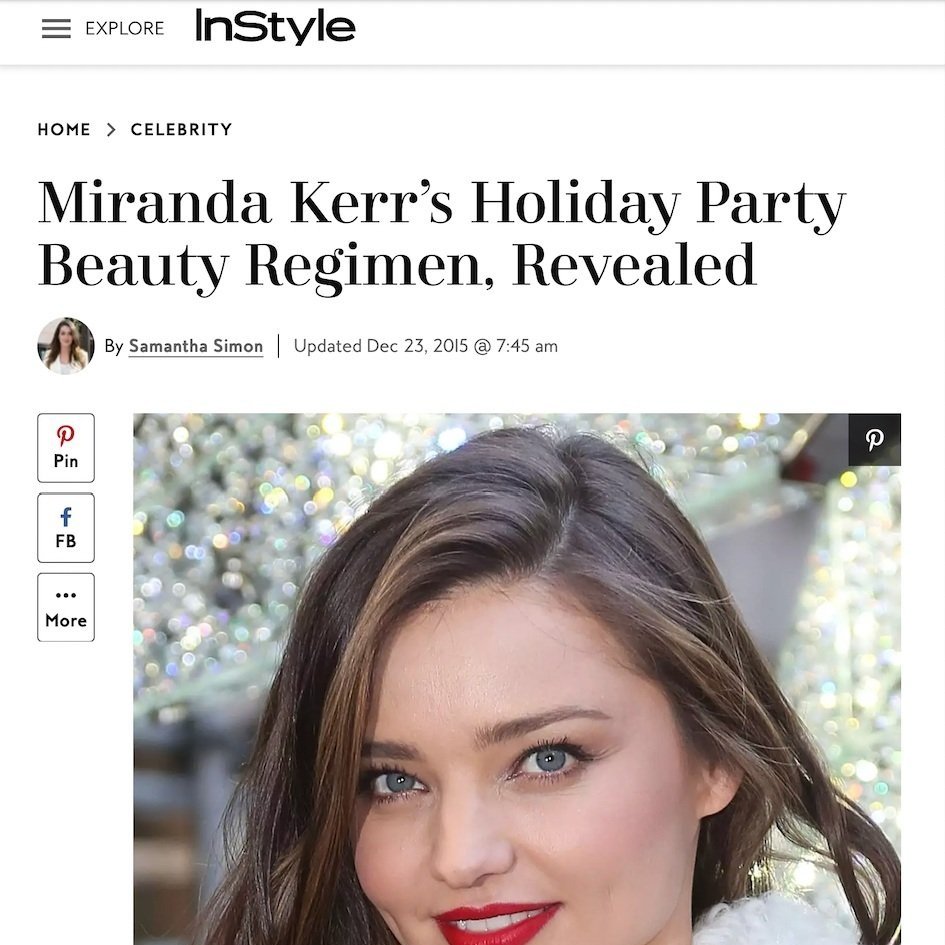 Miranda Kerr's holiday party beauty regimen, revealed
