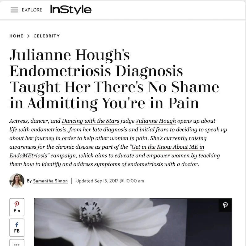 Julianne Hough's as-told-to essay on endometriosis