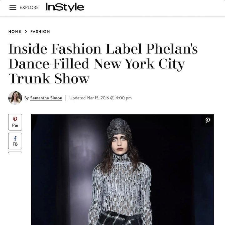 Phelan's 2016 New York City trunk show