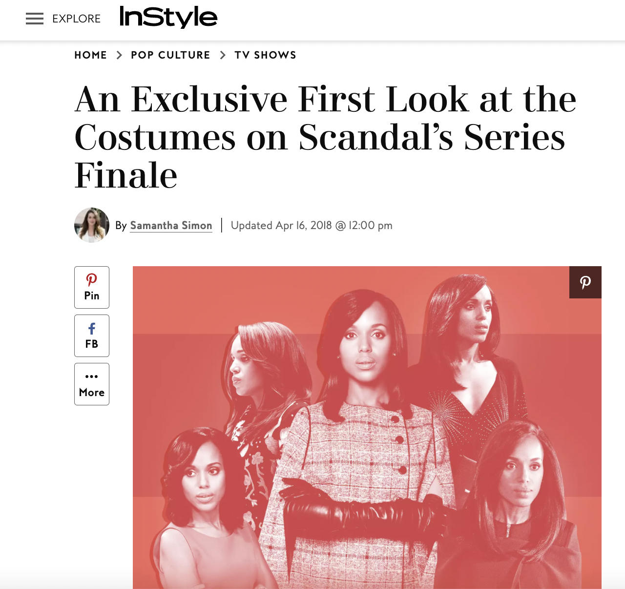 An exclusive first look at the costumes on Scandal's series finale