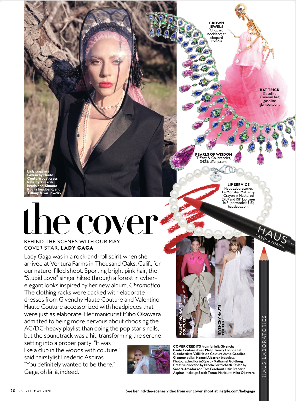 Behind-the-scenes with InStyle's May 2020 cover star, Lady Gaga