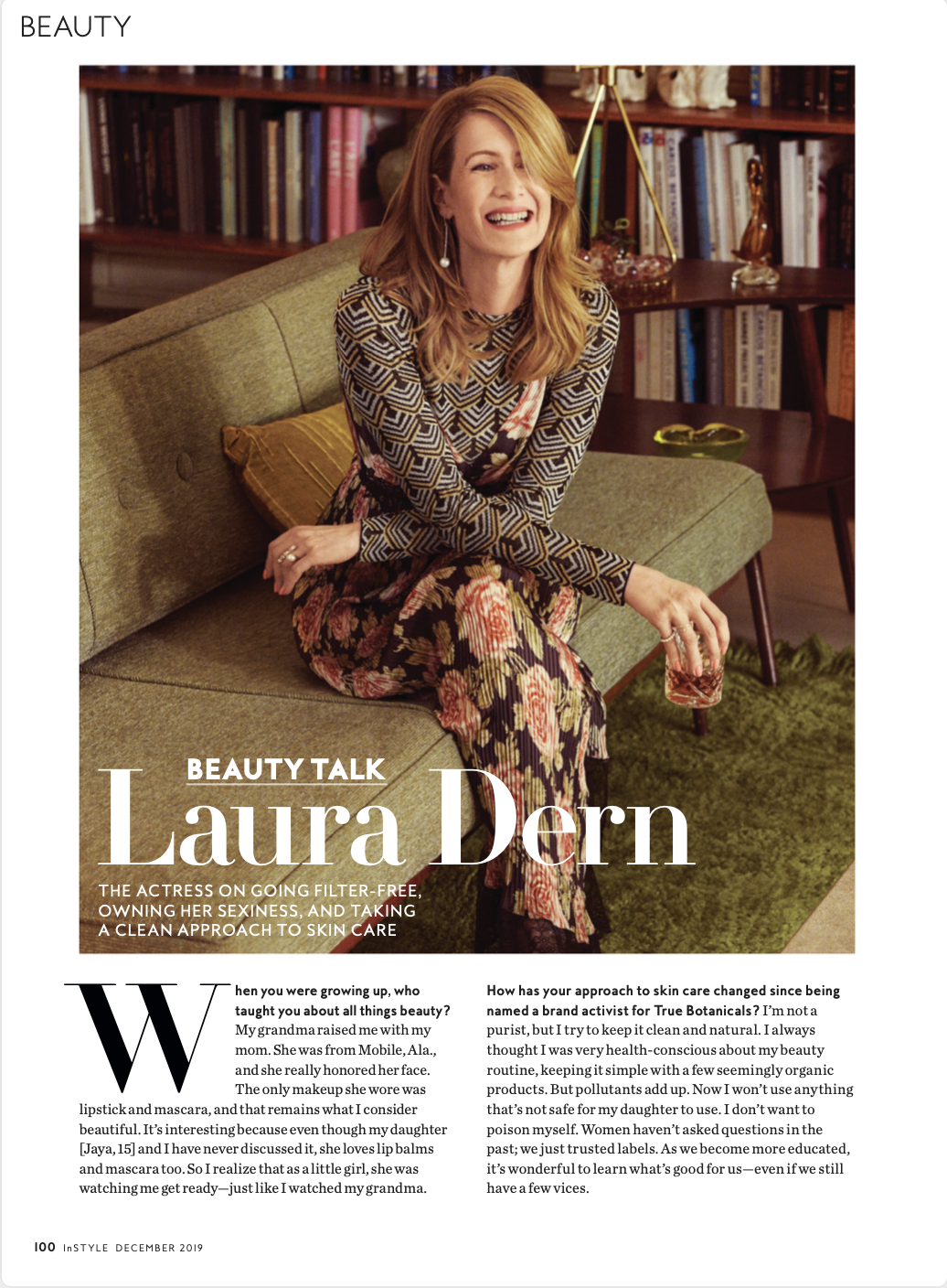 Actress Laura Dern on going filter-free, owning her sexiness, and taking a clean approach to skin care