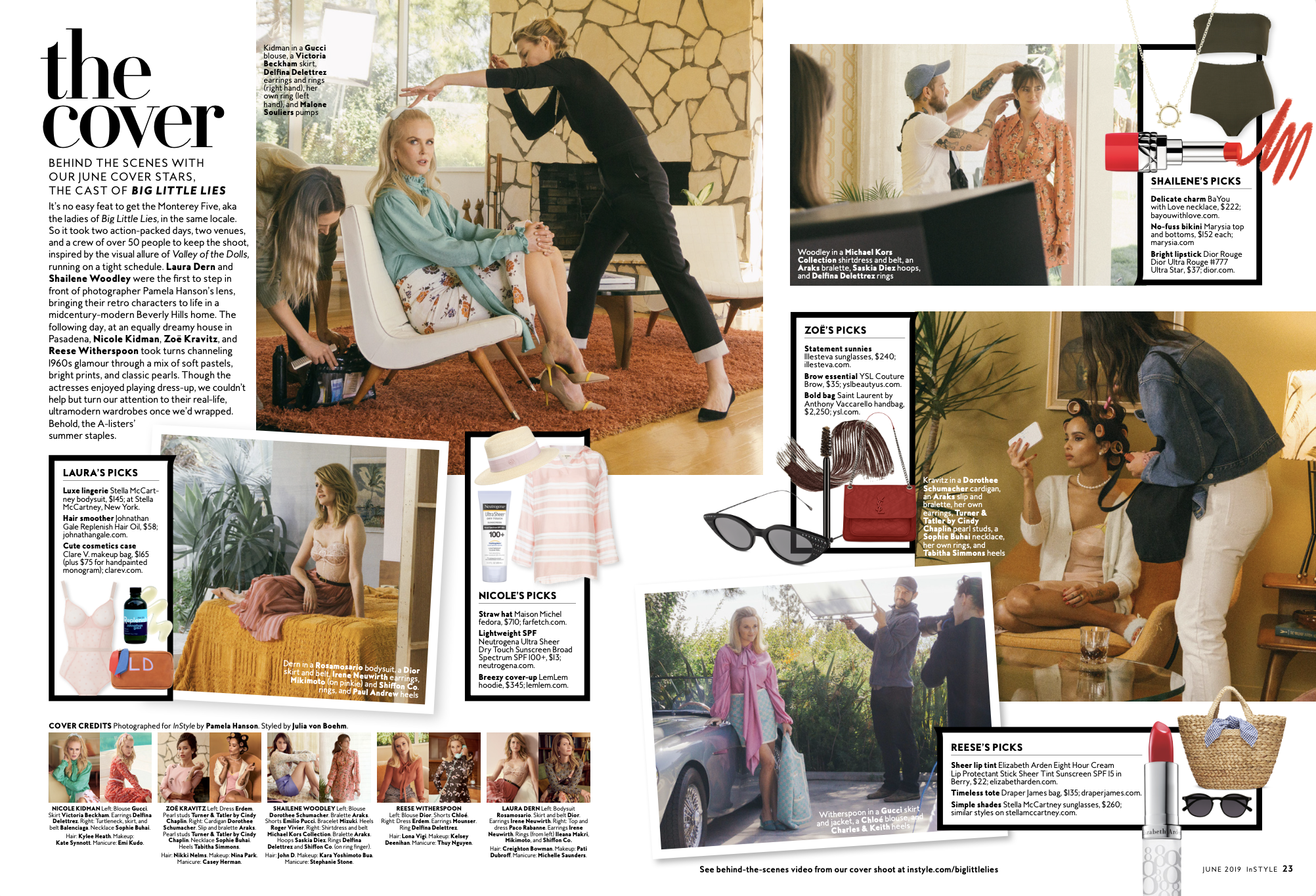 Behind-the-scenes with InStyle's June 2019 cover stars