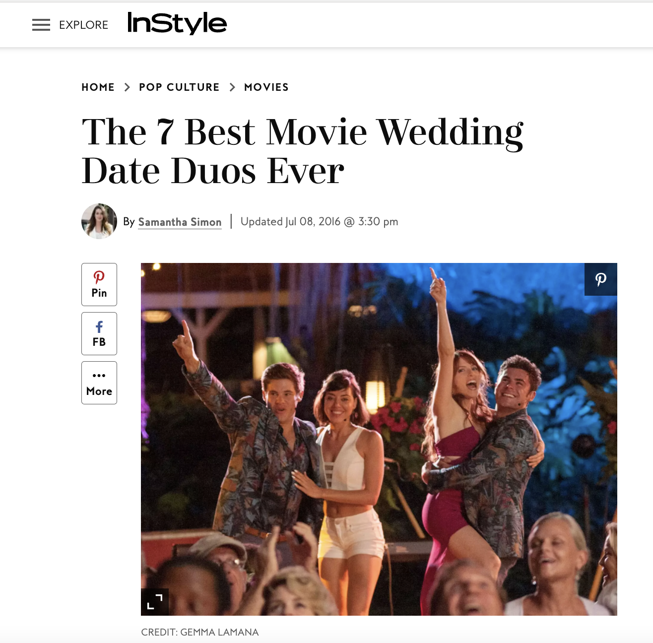 The 7  best movie wedding date duos ever