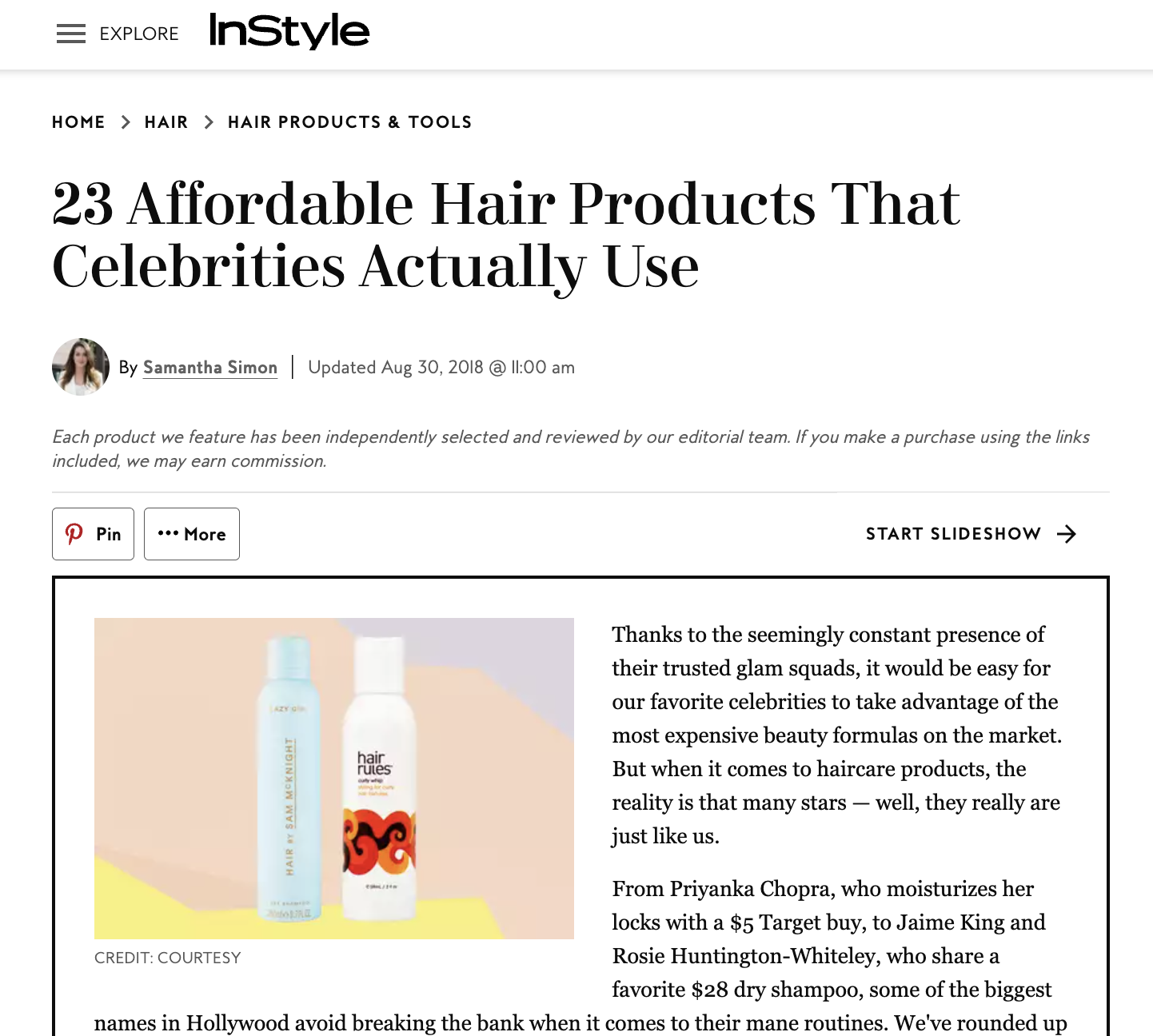 23 affordable hair products that celebrities actually use