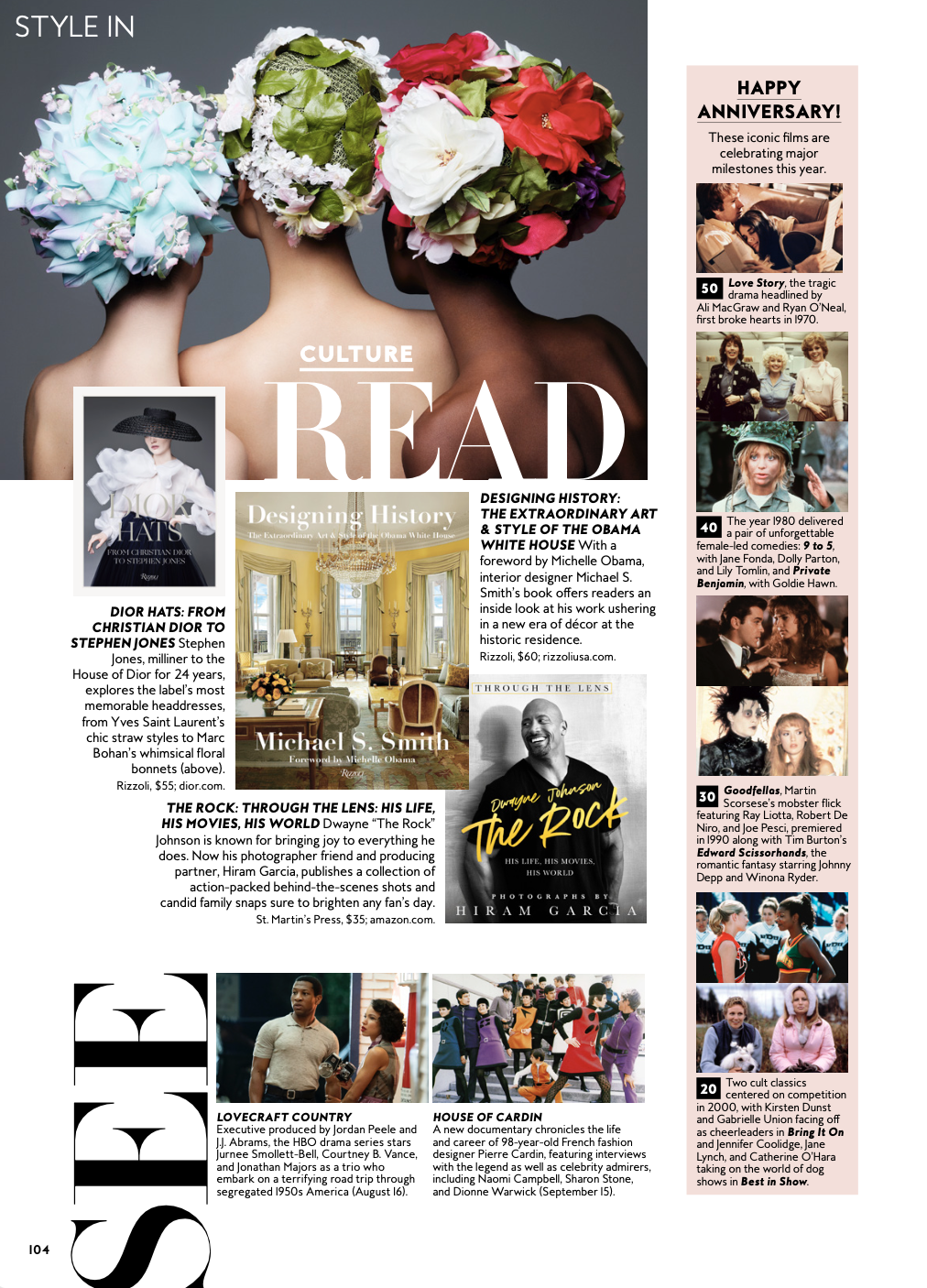 InStyle's September 2020 culture page