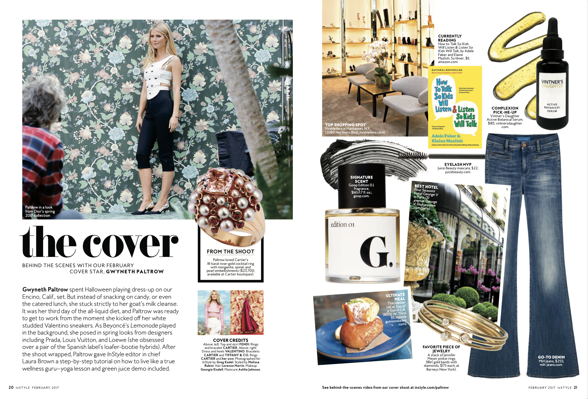 Behind-the-scenes with InStyle's February 2017 cover star, Gwyneth Paltrow