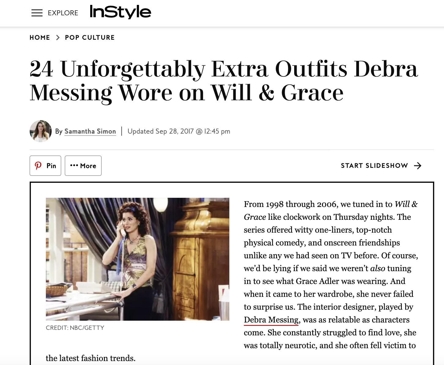 24 unforgettably extra outfits Debra Messing wore on Will & Grace