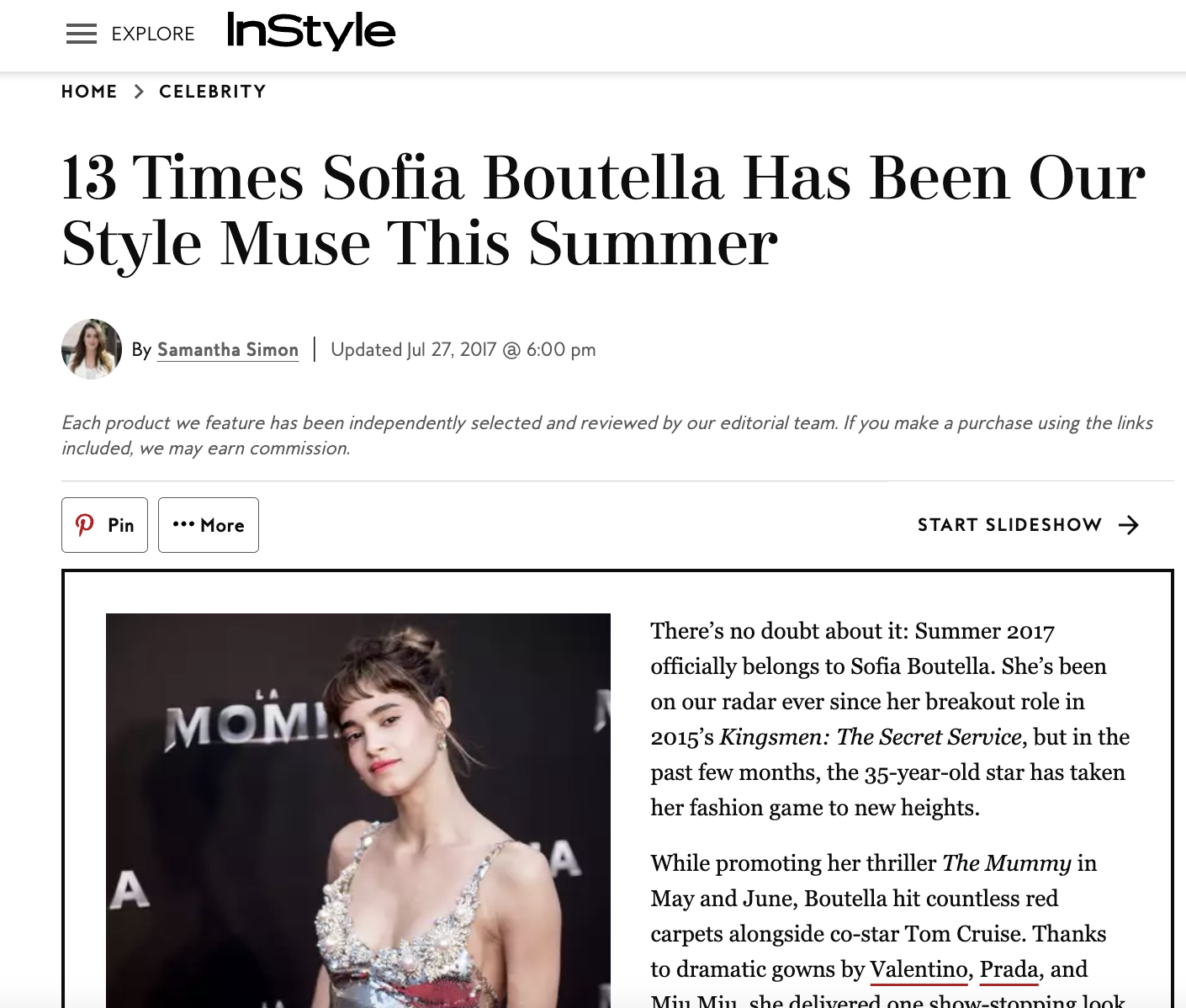 13 times Sofia Boutella has been our style muse this summer