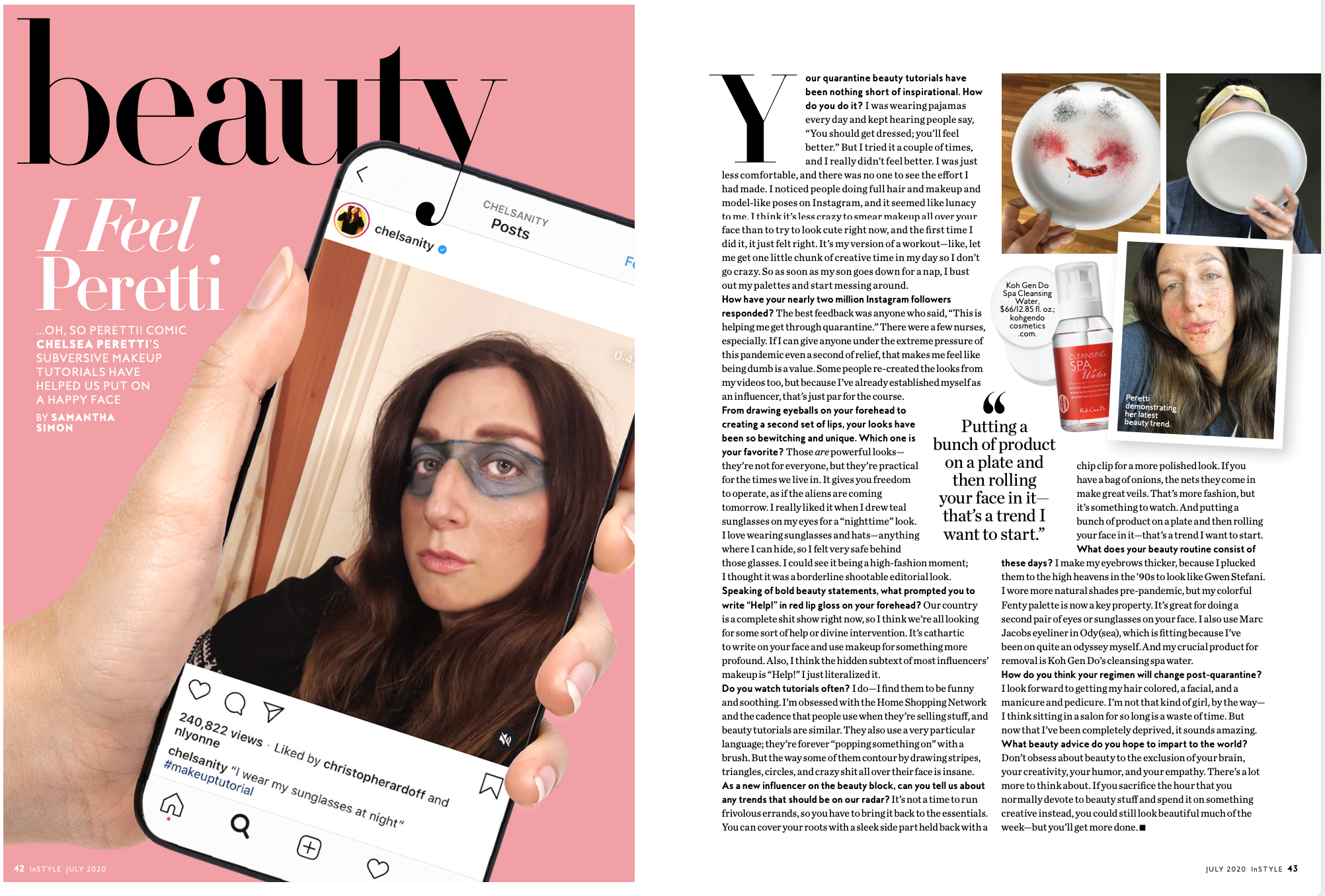 Comic Chelsea Peretti's subversive makeup tutorials have helped us put on a happy face